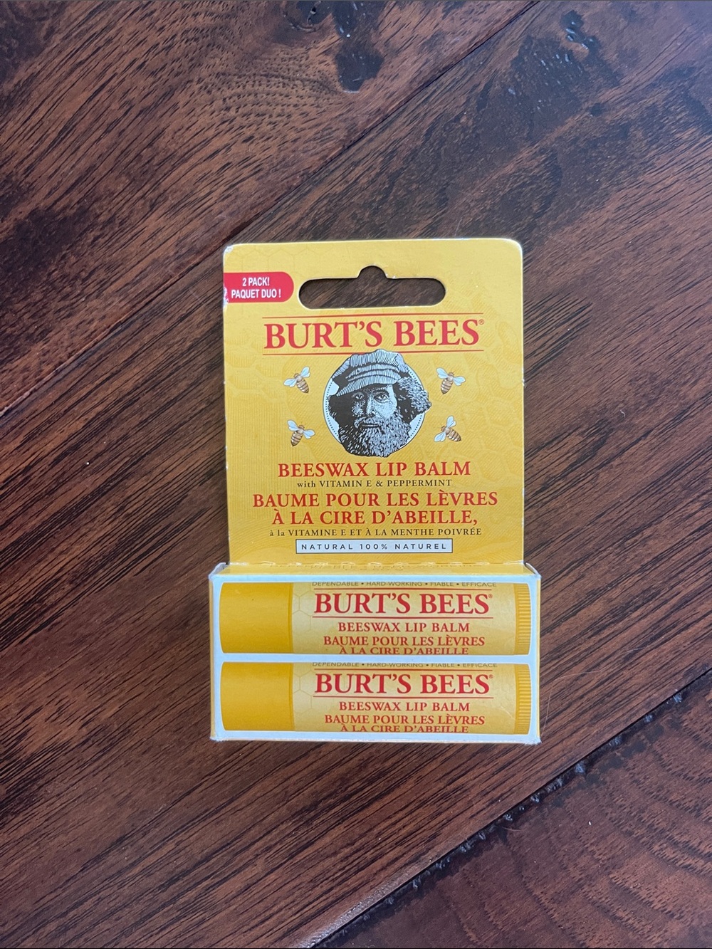 BURT'S BEES Beeswax Lip Balm Twin Pack